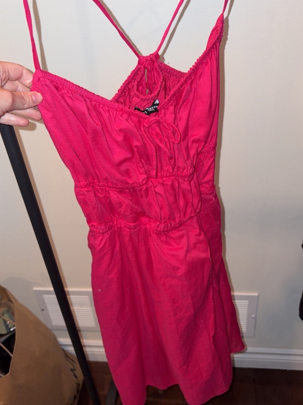 Steve Madden Hot Pink Spaghetti Strap Dress